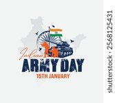 Indian Army Day post design Army day greeting card background Design