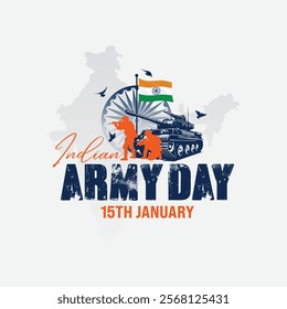 Indian Army Day post design Army day greeting card background Design