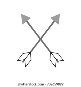 Indian Arrow Isolated Icon Stock Vector (Royalty Free) 702659899 ...