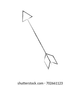 indian arrow isolated icon