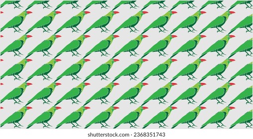 indian auto, frog, Cute spring birds and flowers seamless vector pattern. Perfect for textile, wallpaper or print design. 