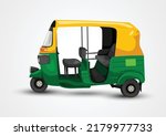 Indian auto rickshaw vector illustration design