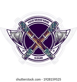 Indian axes illustration for your merchandise or business