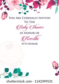 Indian Baby Shower Invitation Template