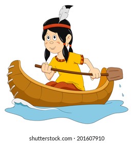 Indian in the boat