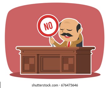 indian boss with no sign