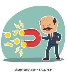 indian boss using magnet to get coins