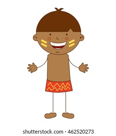 indian boy character icon vector illustration design