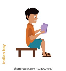 Indian Boy Studying