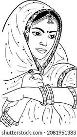 553 Indian bride face vector Images, Stock Photos & Vectors | Shutterstock