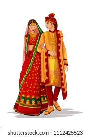 Indian Bride And Groom Vectors Images Stock Photos Vectors