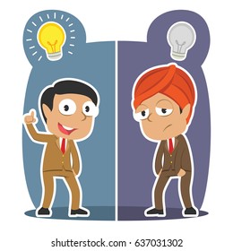 indian businessman with different idea