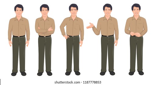 Indian Businessman in various poses