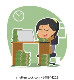 indian businesswoman gaining lot of moneys while working