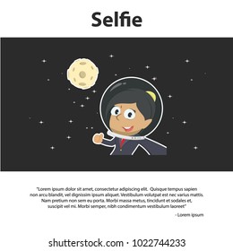 Indian Businesswoman Selfie Infographic