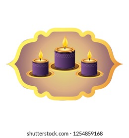 indian candles decoration