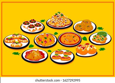 Indian Chaat Pani Puri,Sev Puri,Dahi Puri,Bhel Puri,Aloo Chaat,Ragda pattice,Dahi vada,Samosa Chaat,Papri Chaat,Aloo Tikki