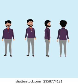 Indian character with vectorize formate
