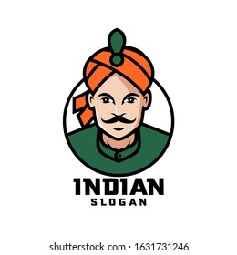 Indian Chef Character Logo Design Cartoon Stock Vector (Royalty Free ...