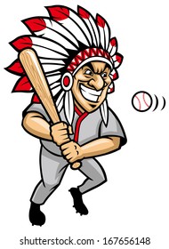 indian chief baseball mascot