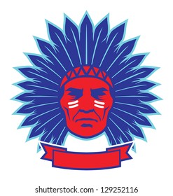 Indian Chief Mascot