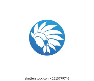 Indian Chief Mascot  vector 