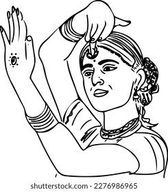 Indian Classical Dance Form Kuchipudi Vector Artwork
Vector Illustration of a Female Kuchipudi Dancer in Action
Traditional Kuchipudi Dance Pose Vector Illustration
Vector Art of a Female Kuchipudi Da