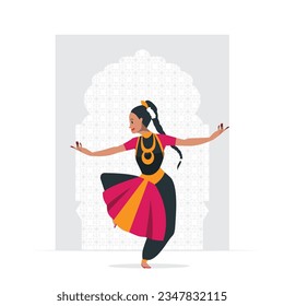 Bailarina clásica india, Bharatnatyam, bailarina de Katakali