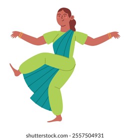 indian classical dancer kathak isolated