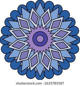 indian colorful mandala decoration Vector  Hand drawn
