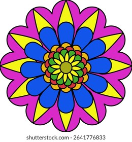 indian colorful mandala decoration Vector  Hand drawn
seamless mandala
