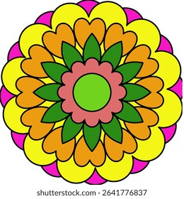 indian colorful mandala decoration Vector  Hand drawn
seamless mandala
