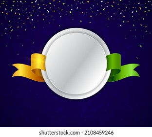 Indian colour label, batch, ribbon for Independence day sale, promotional and other purpuses 