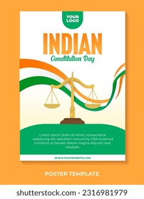 Diseño de afiches para el día de la constitución india