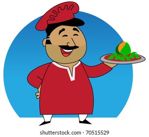 Indian cook. Expansion of  series of different countries' kitchens (American, Italian, French, Mexican, Asian etc.).
