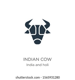 Indian cow icon vector. Trendy flat indian cow icon from india collection isolated on white background. Vector illustration can be used for web and mobile graphic design, logo, eps10