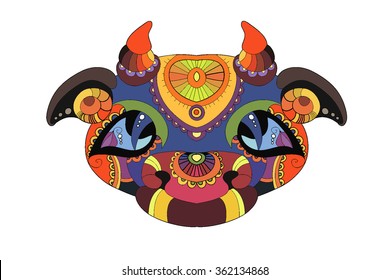 Indian cow. vector