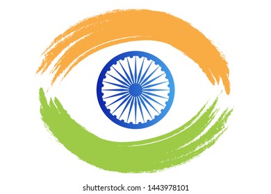 indian creative banner national flag theme vector illustration