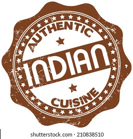 indian cuisine stamp