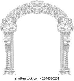 Indian Culcher Arch Line Drawing _ 07