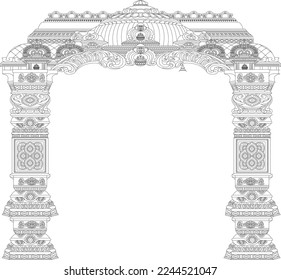 Indian Culcher Line Drawing _ 08