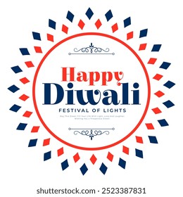 indian cultural happy diwali festive background design vector
