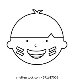 indian cute boy character