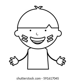 indian cute boy character