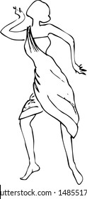 indian dancing girl