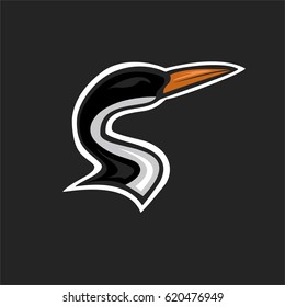 indian darter logo vector illustration