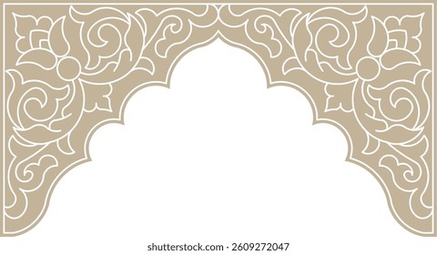 Indian Decorative Arch Frame Design Element