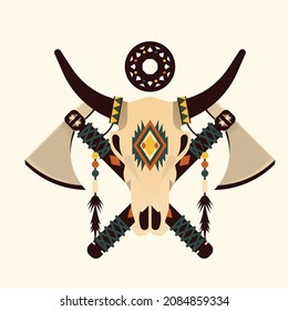 indian design elements tribe symbols sketch
