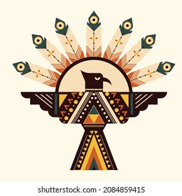 indian design elements tribe symbols sketch