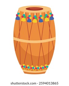 Indian Dhol Detailed of traditional drum